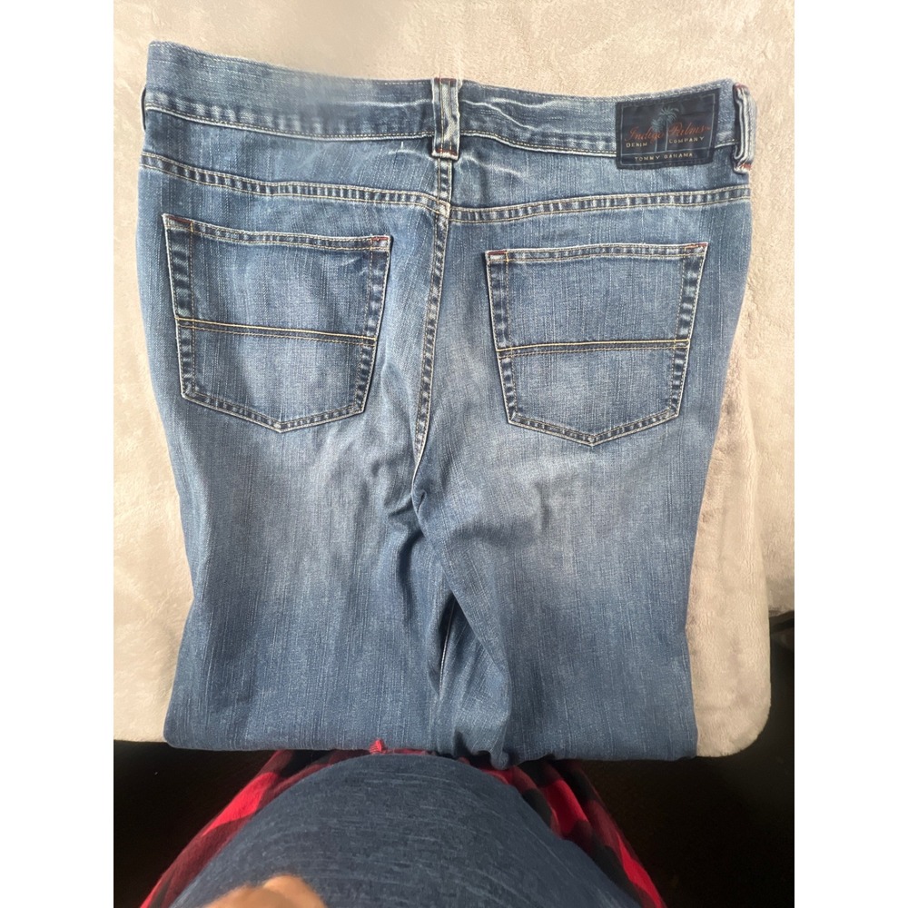 Tommy‎ Bahama Indigo Palms Mens Blue Straight Leg Denim Jeans 38x32 Medium Wash